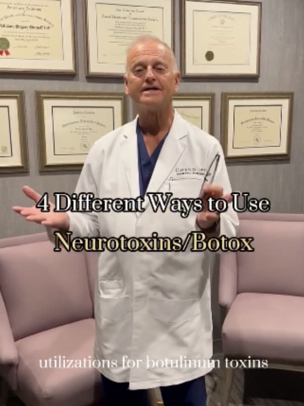 4 different ways to use Neurotoxins/Botox. Discover the transformative power of neurotoxins with Dr.Chernoff!