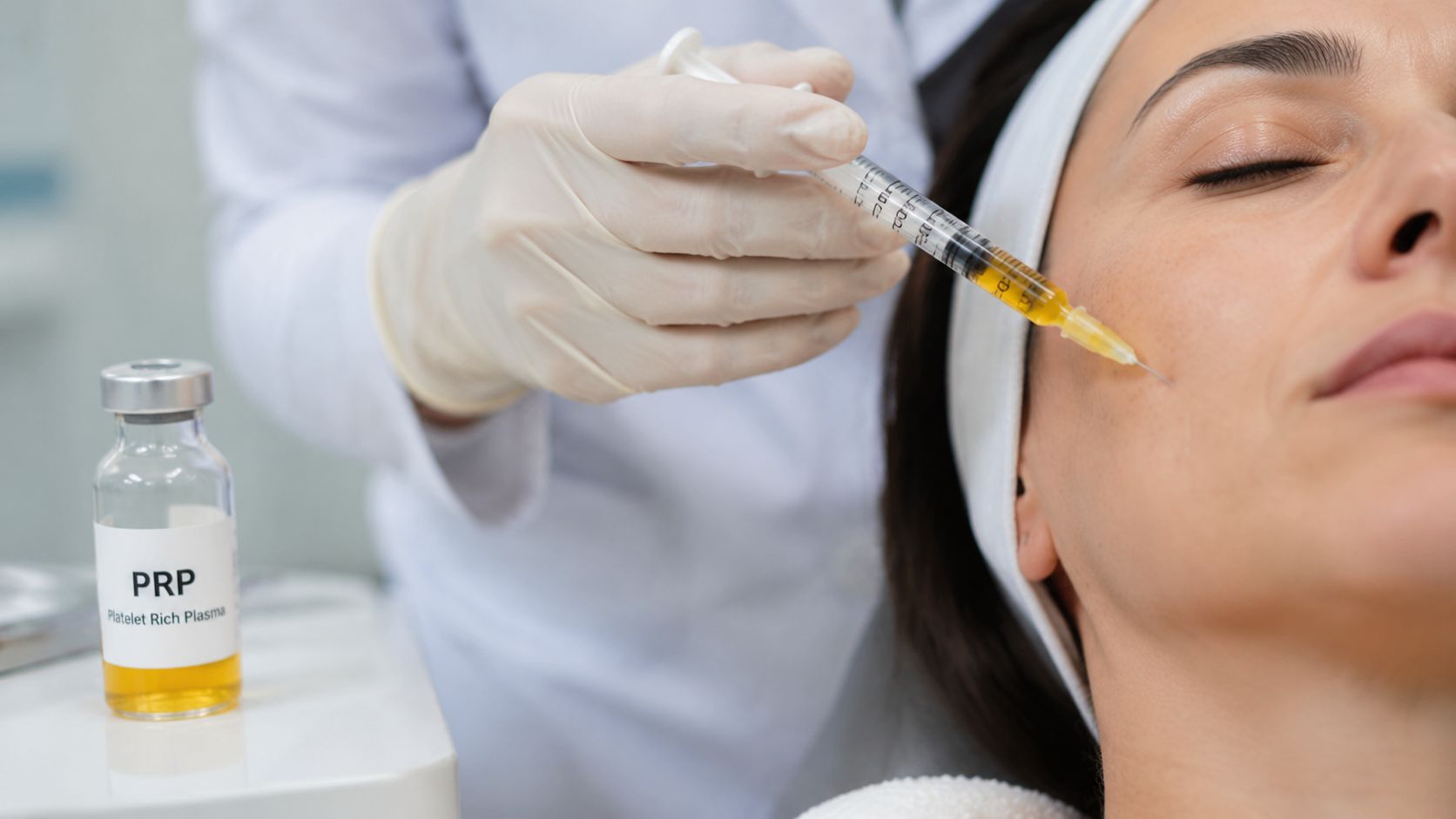 prp injection for skin rejuvenation facial treatment