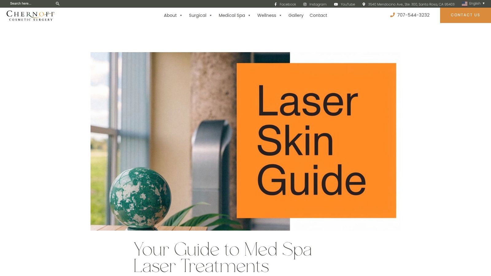 Screenshot from https://chernoffcosmeticsurgery.com/med-spa/