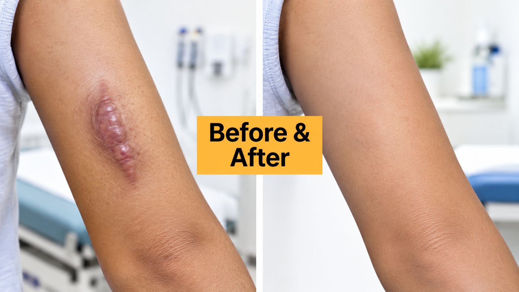 keloid scar removal before and after scar treatment