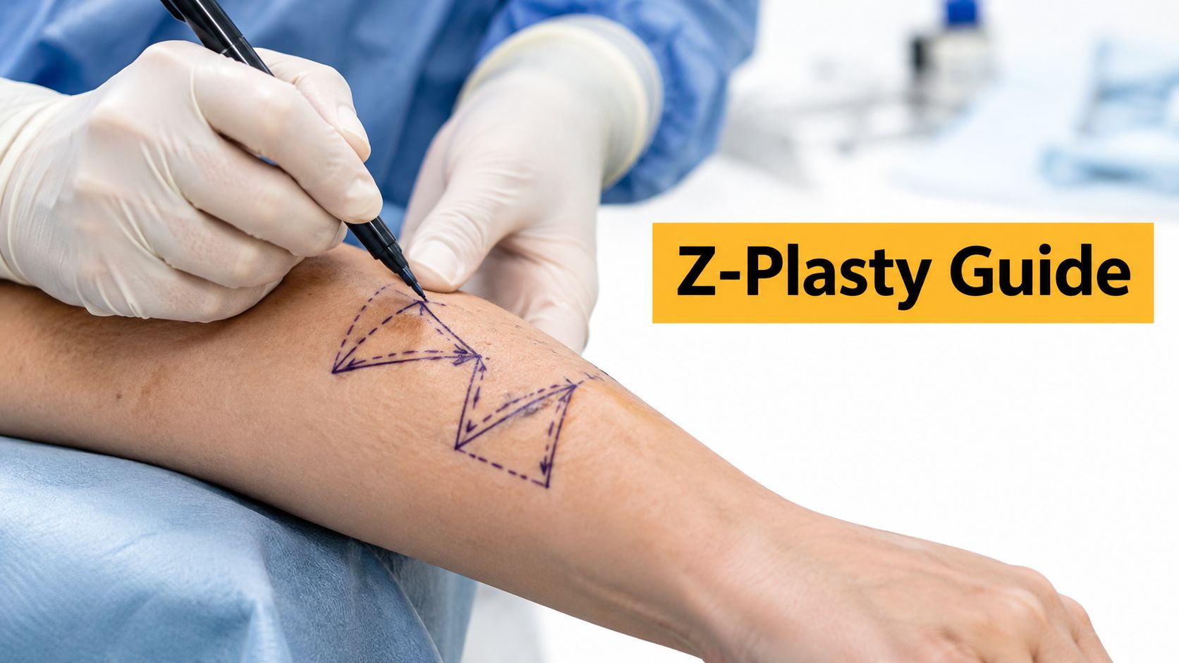 scar revision z plasty surgical marking